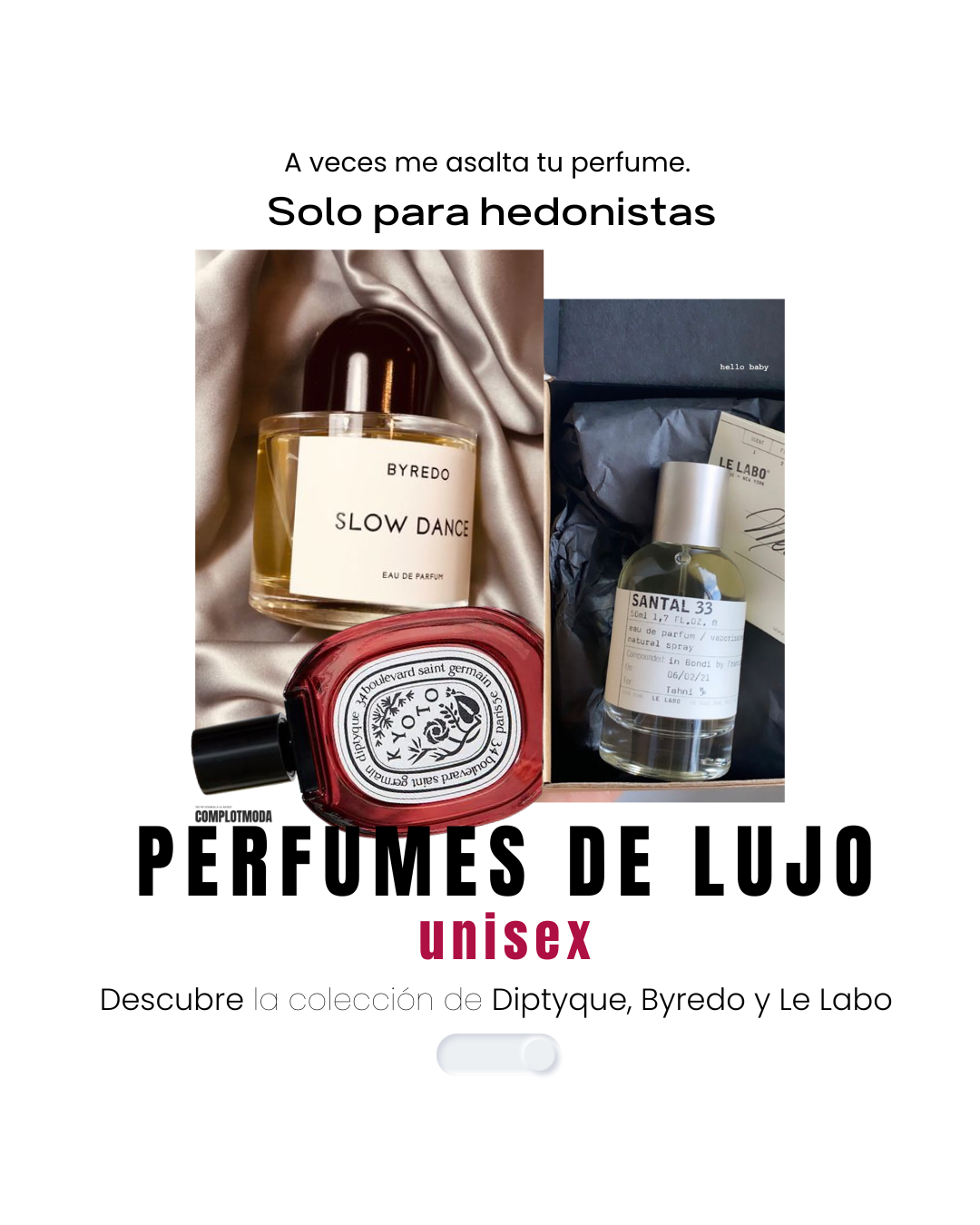 Diptyque, Byredo y Le Labo, perfumes unisex de lujo